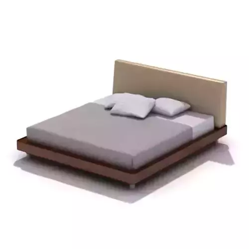 King Sized Bed With Wood Frame