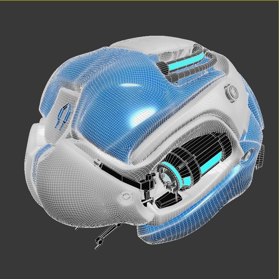Artificial brain concept 3D model_19
