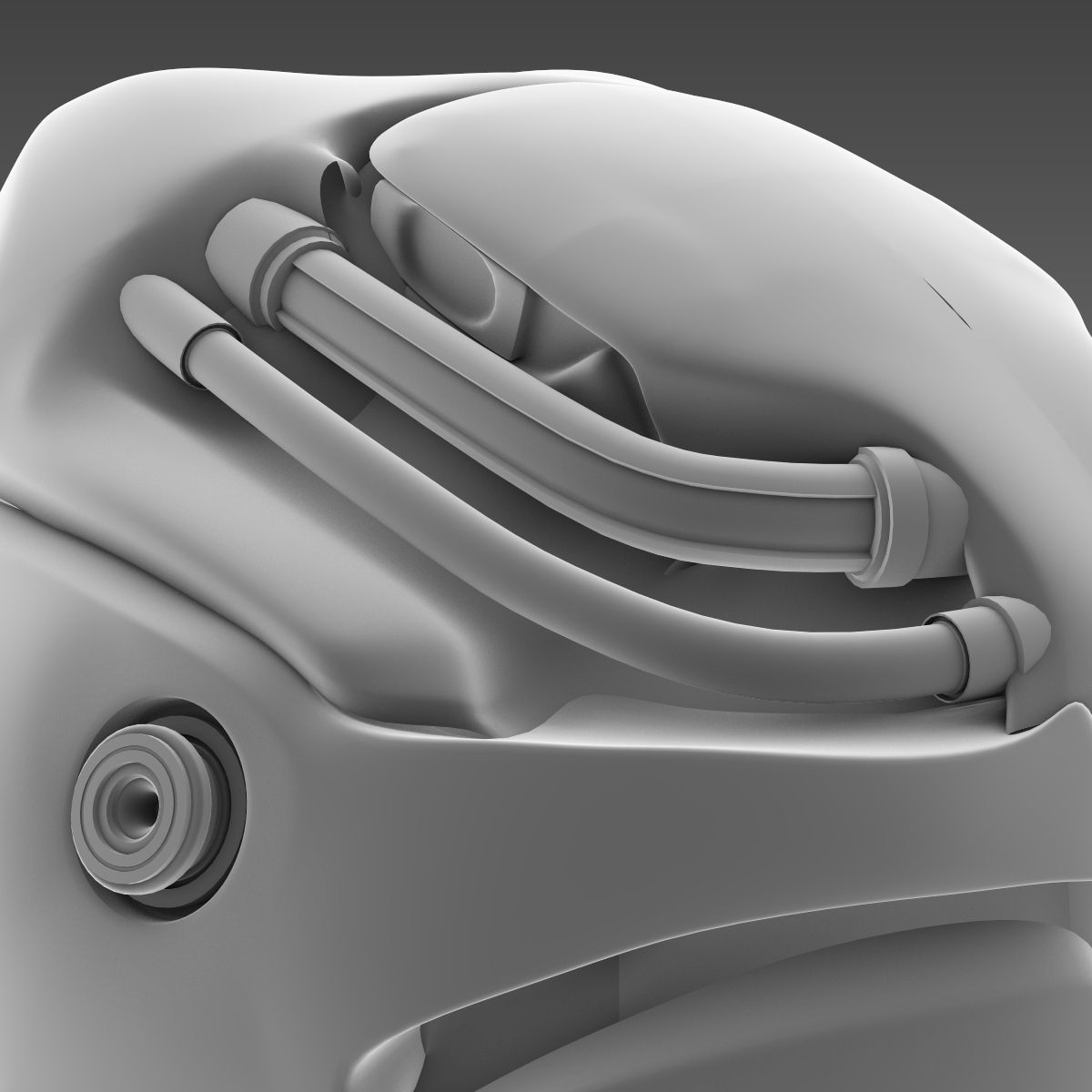 Artificial brain concept 3D model_17