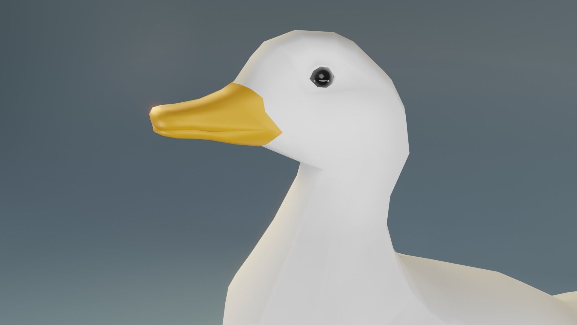 Low Poly Duck 3D Model Low-poly 3D model_5