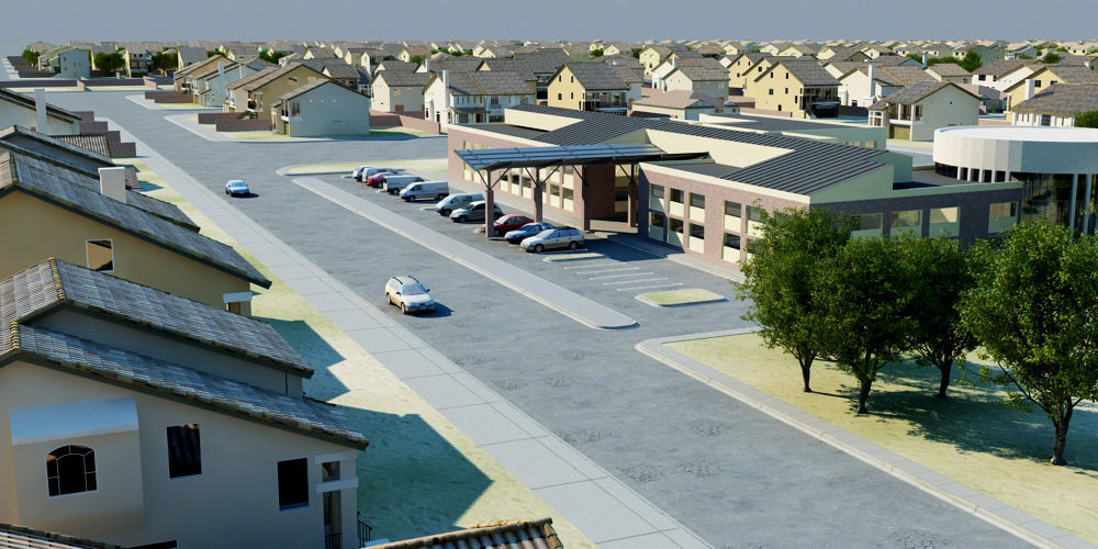 NEIGHBORHOOD 1100 HOUSES 3D model_5