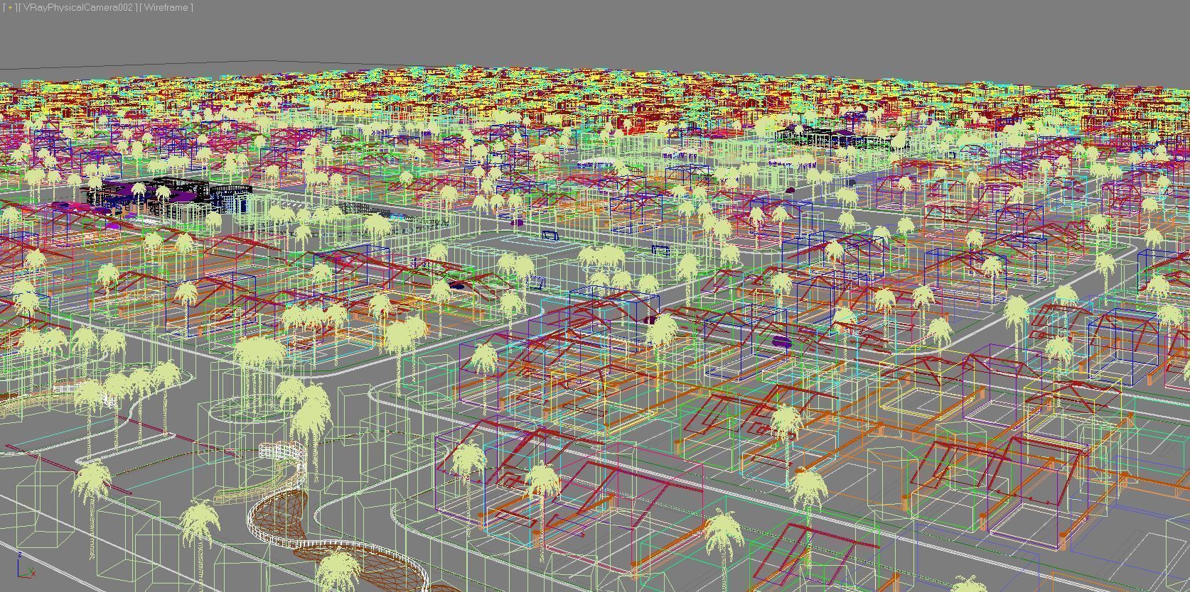 NEIGHBORHOOD 1100 HOUSES 3D model_1