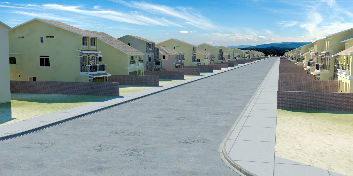 NEIGHBORHOOD 1100 HOUSES 3D model_11