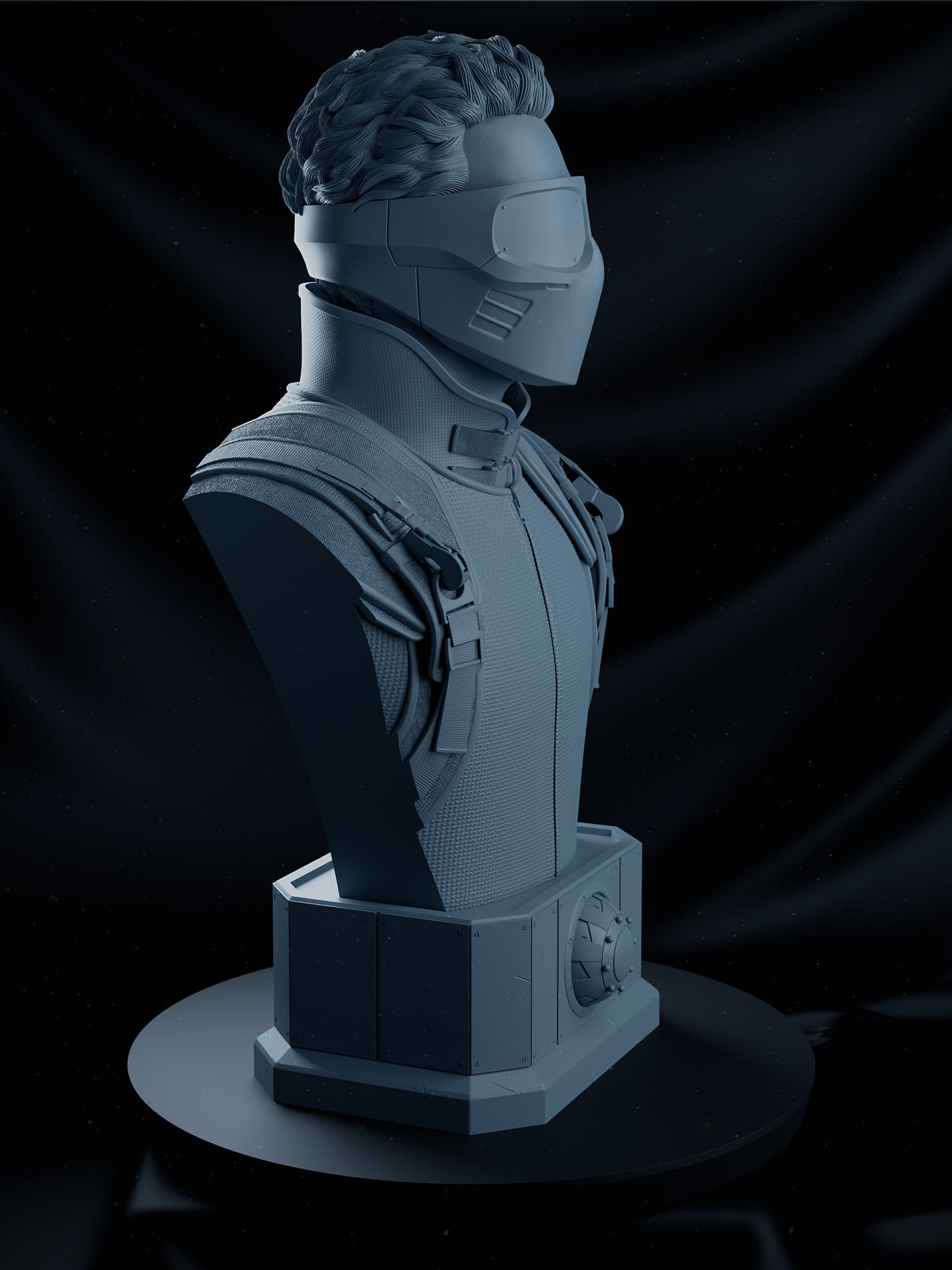 Harry Osborn Green Goblin Bust 3D print model_10