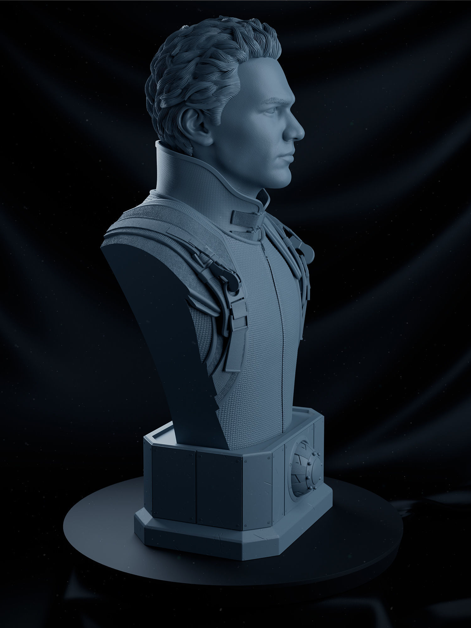 Harry Osborn Green Goblin Bust 3D print model_6
