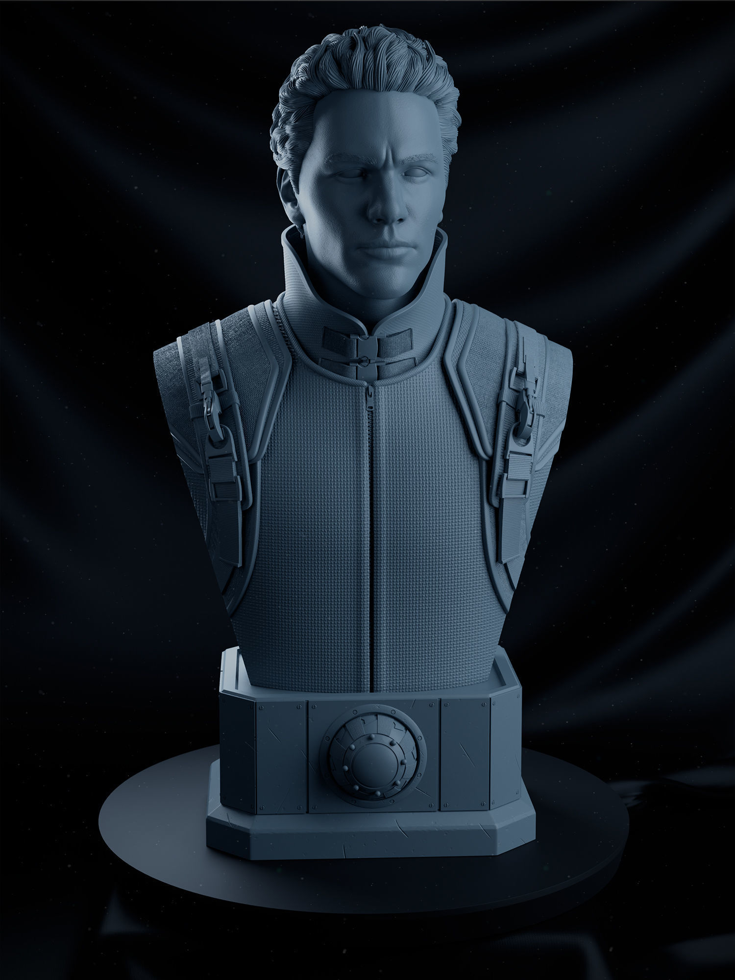 Harry Osborn Green Goblin Bust 3D print model_5