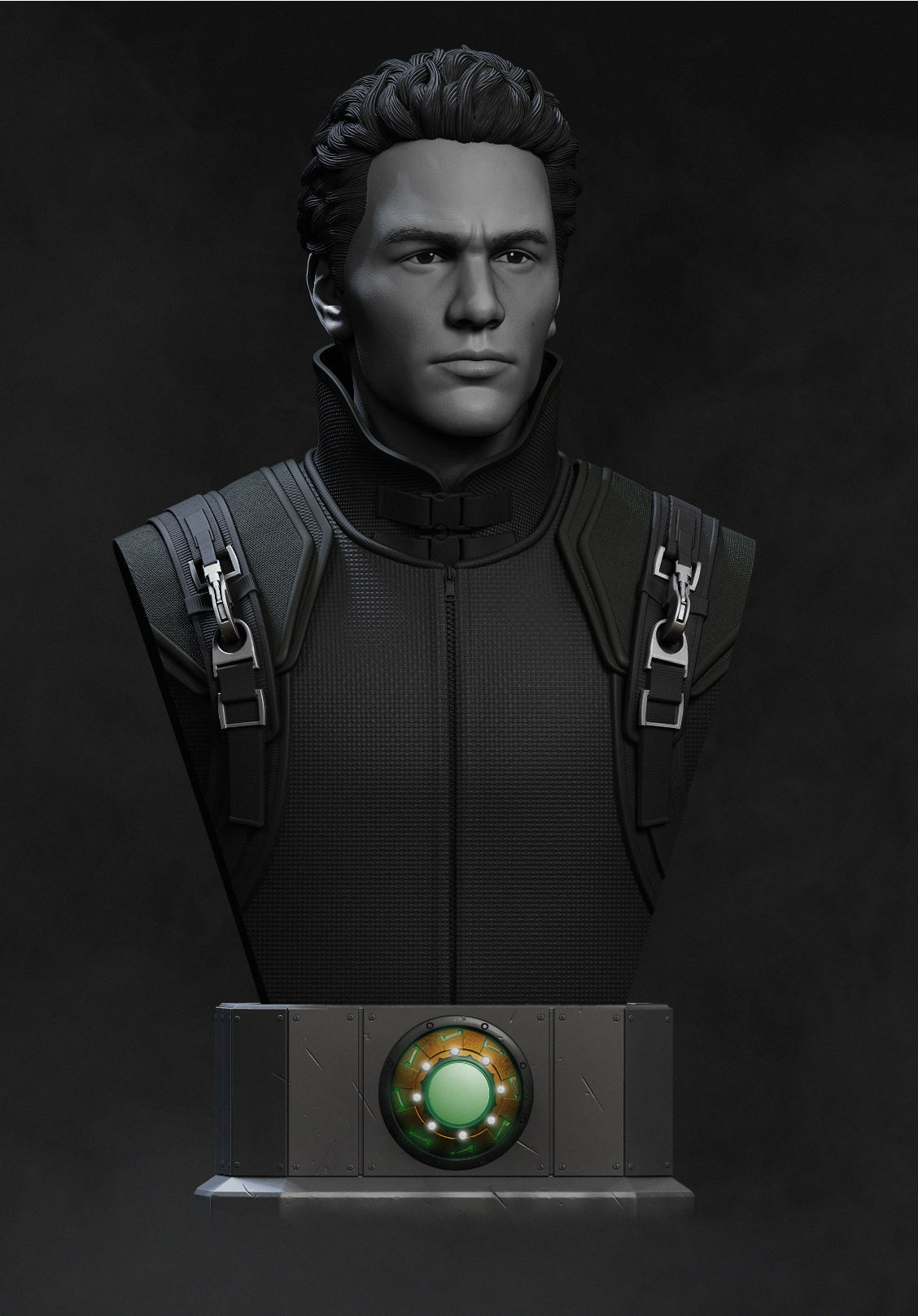 Harry Osborn Green Goblin Bust 3D print model_2