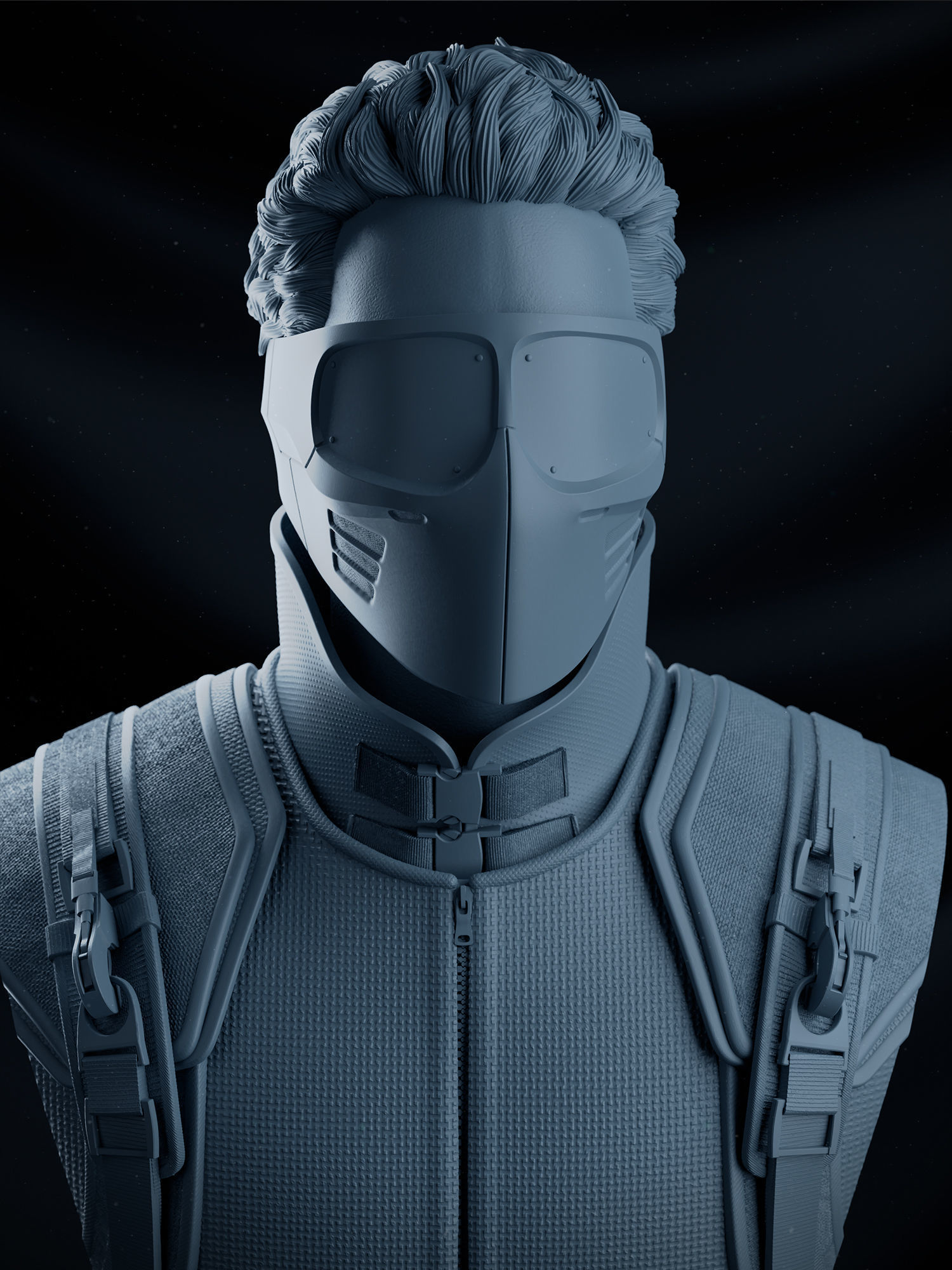 Harry Osborn Green Goblin Bust 3D print model_4