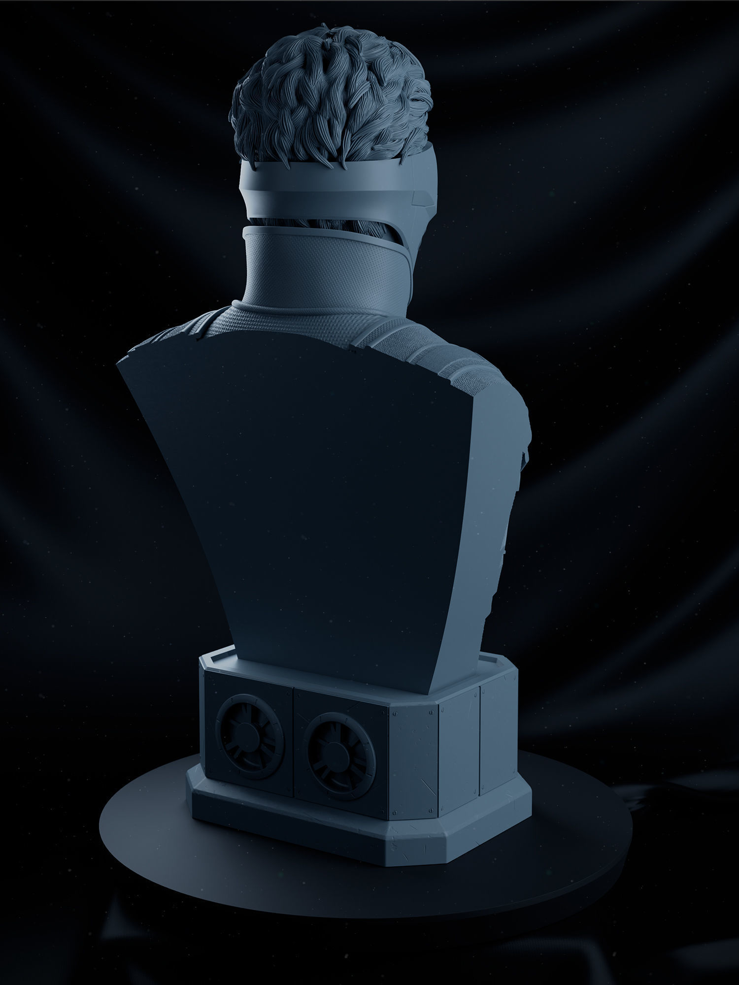 Harry Osborn Green Goblin Bust 3D print model_11