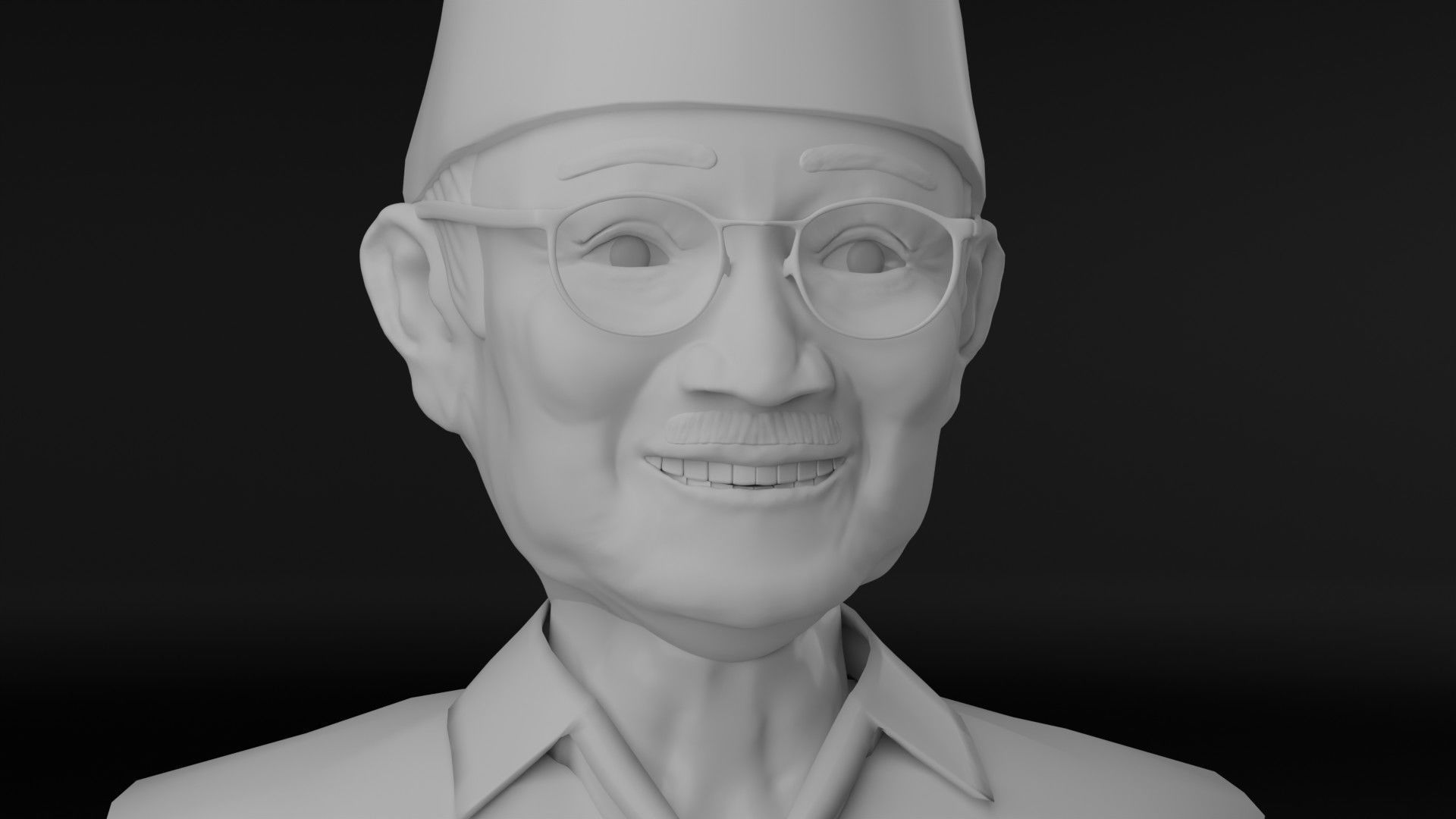 President Habibie 3D model_2