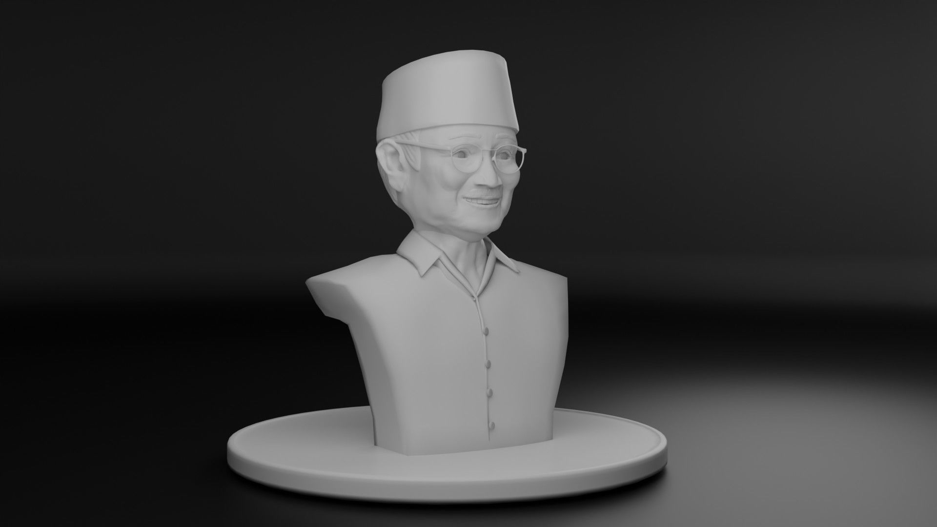President Habibie 3D model_3