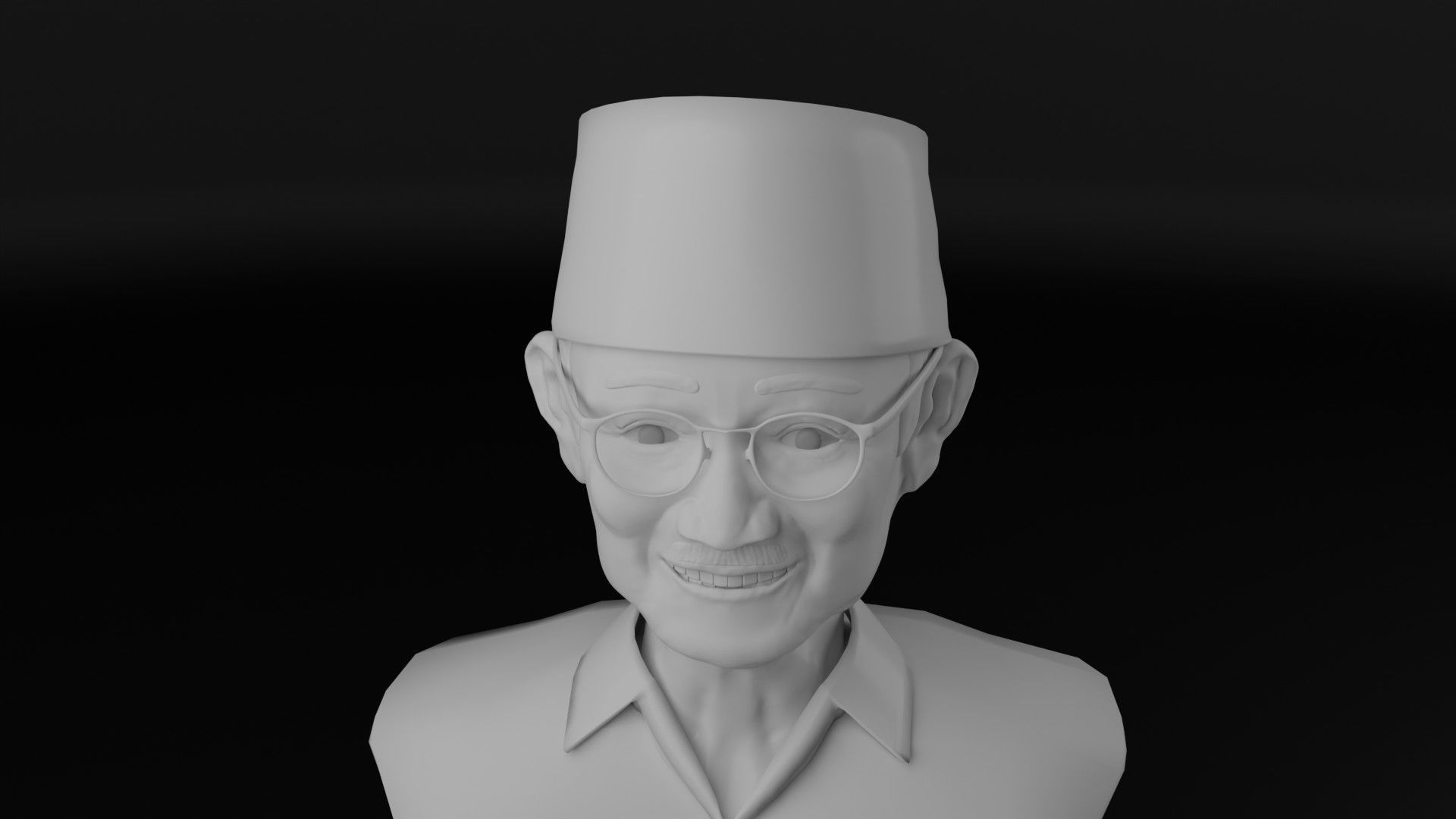 President Habibie 3D model_1