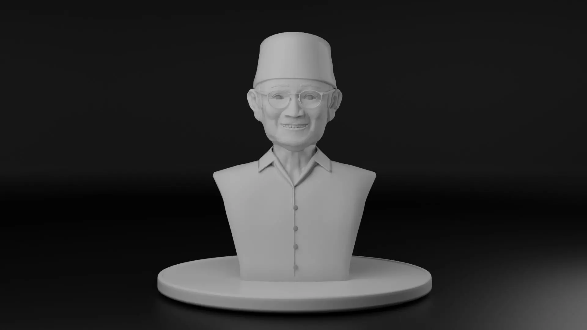 President Habibie 3D model_0