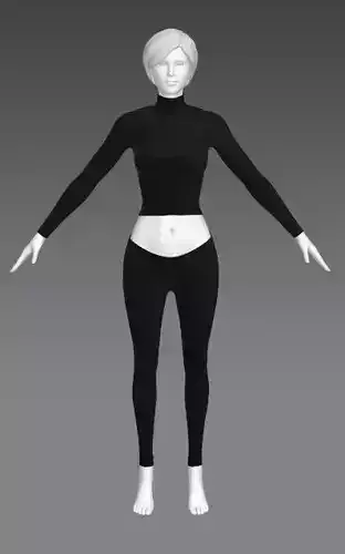 Woman Clothing A-Pose 416