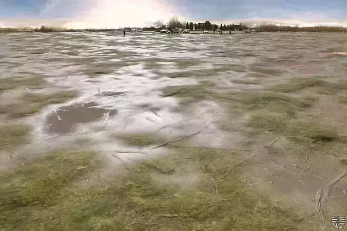 PBR Texture Grass Mud Puddles 