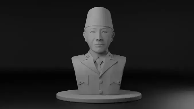 President Soekarno 3D model