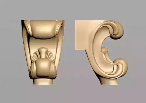 Carved Leg 3D model