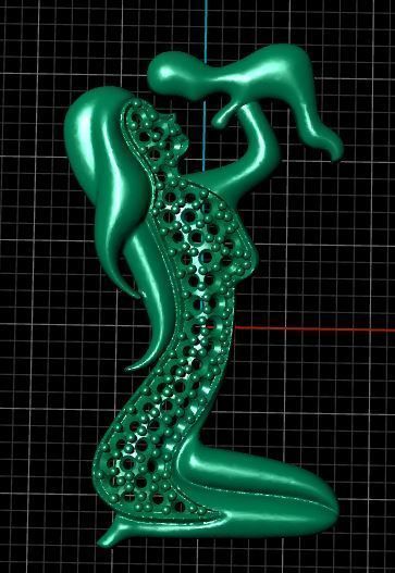 pendant mother 3D print model_3