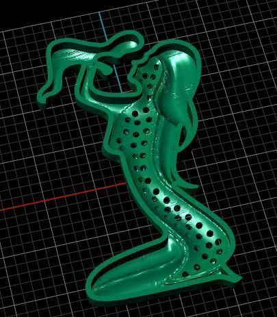 pendant mother 3D print model_7