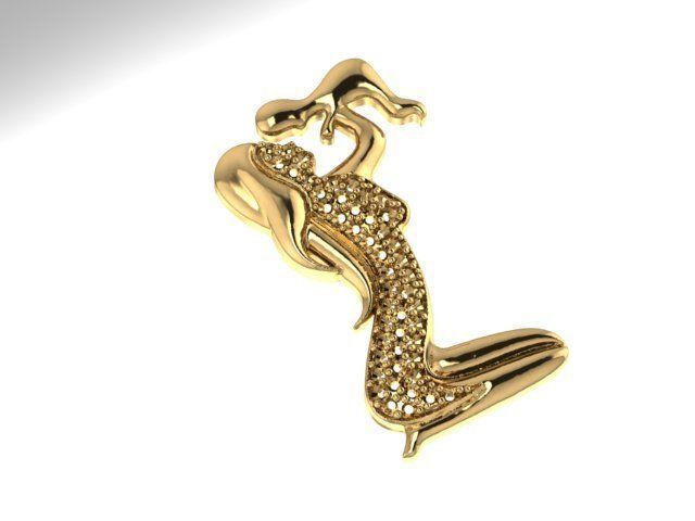 pendant mother 3D print model_1