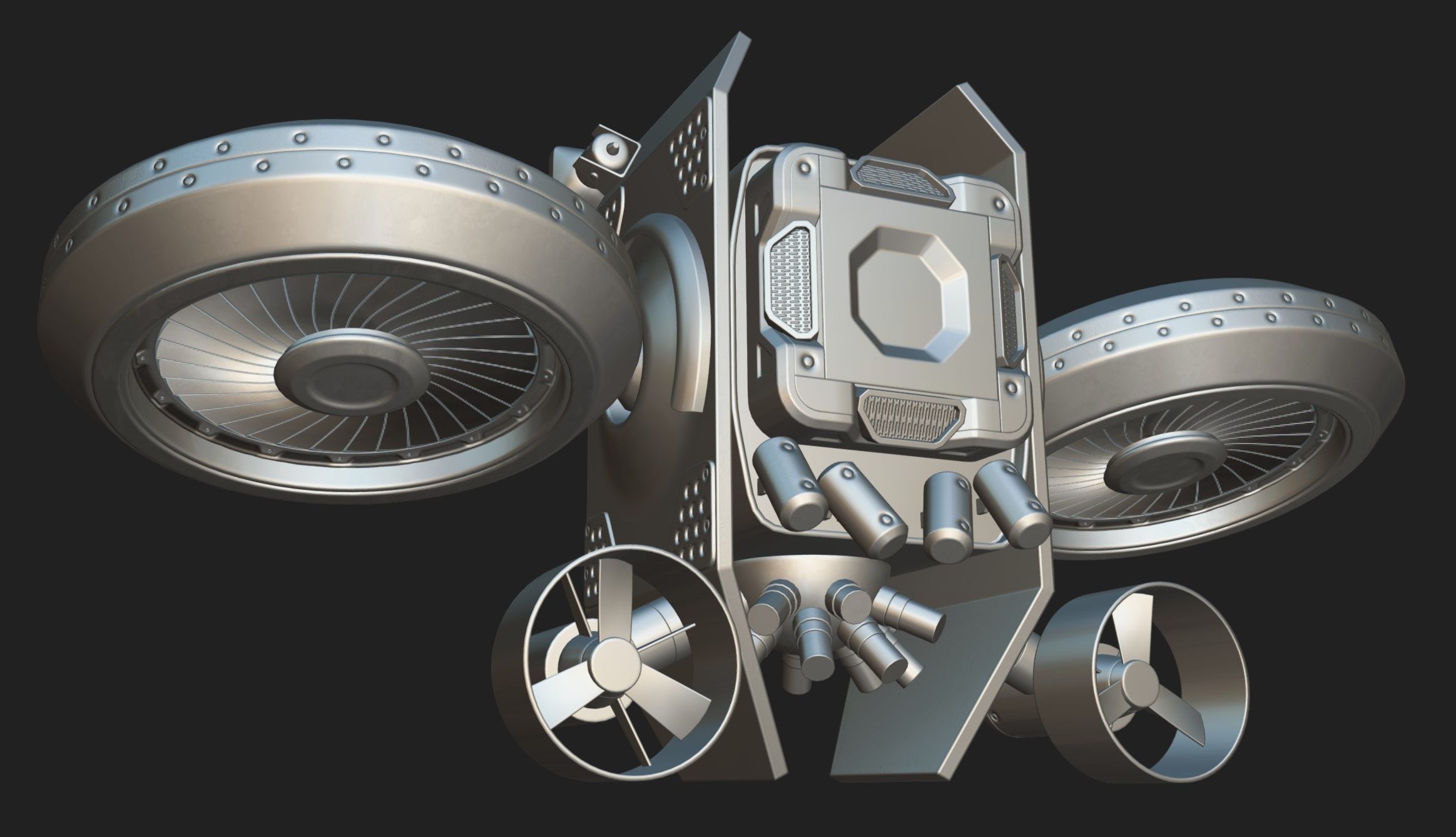 Research drone 3D model_5