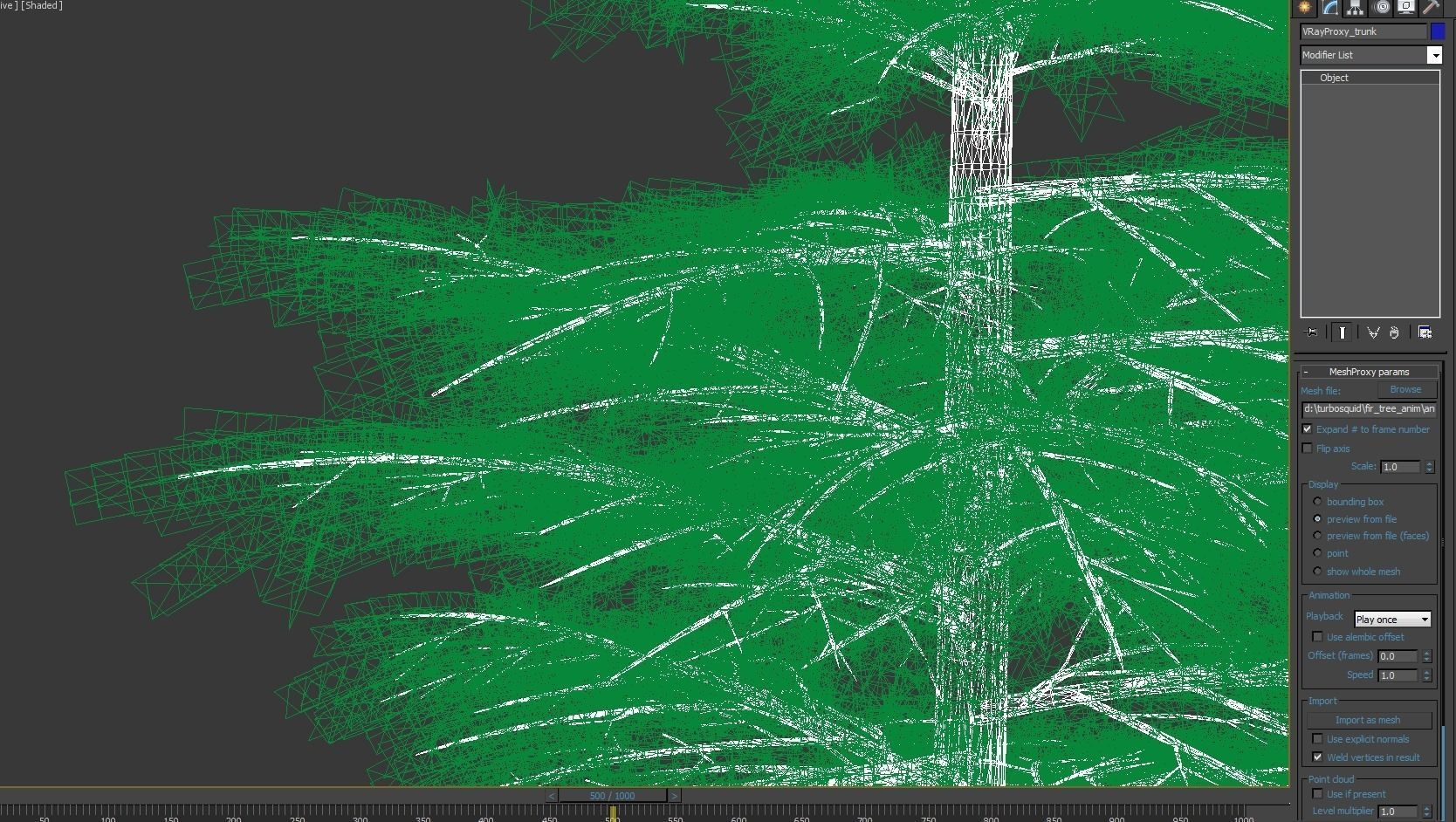 Fir tree - animation of growth 3D model_13