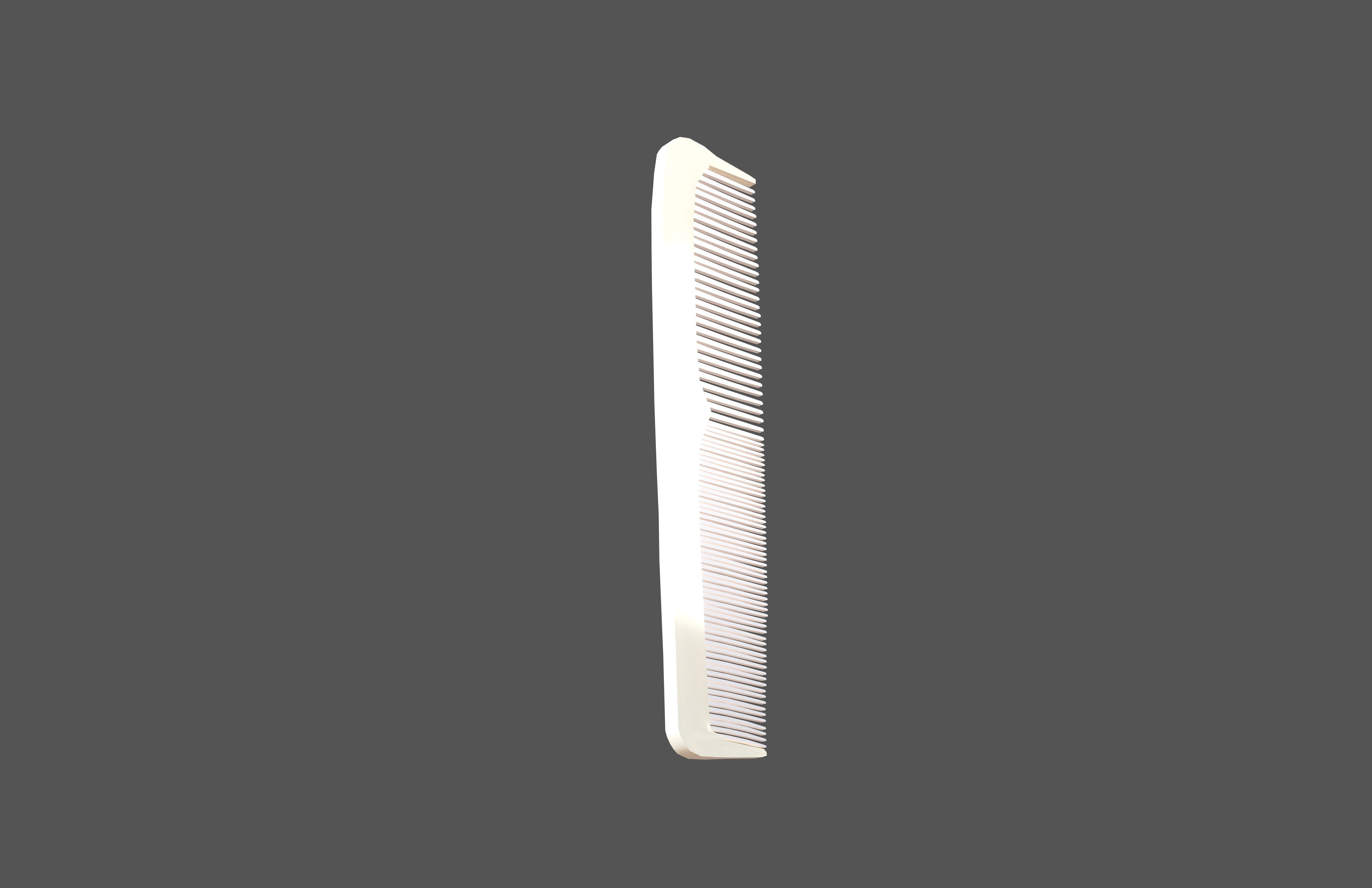Hair Combs v2 005 Low-poly 3D model_4