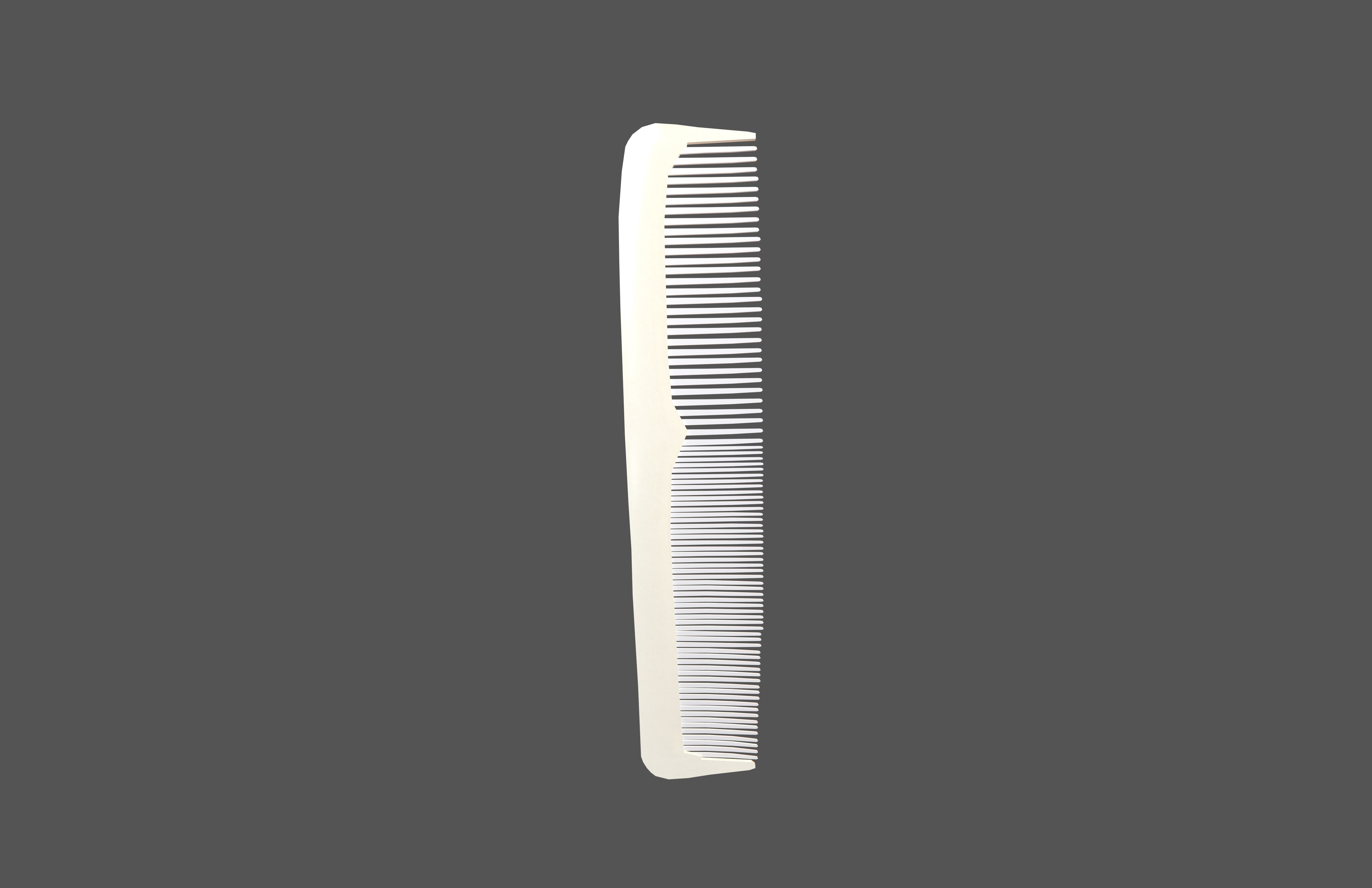 Hair Combs v2 005 Low-poly 3D model_2