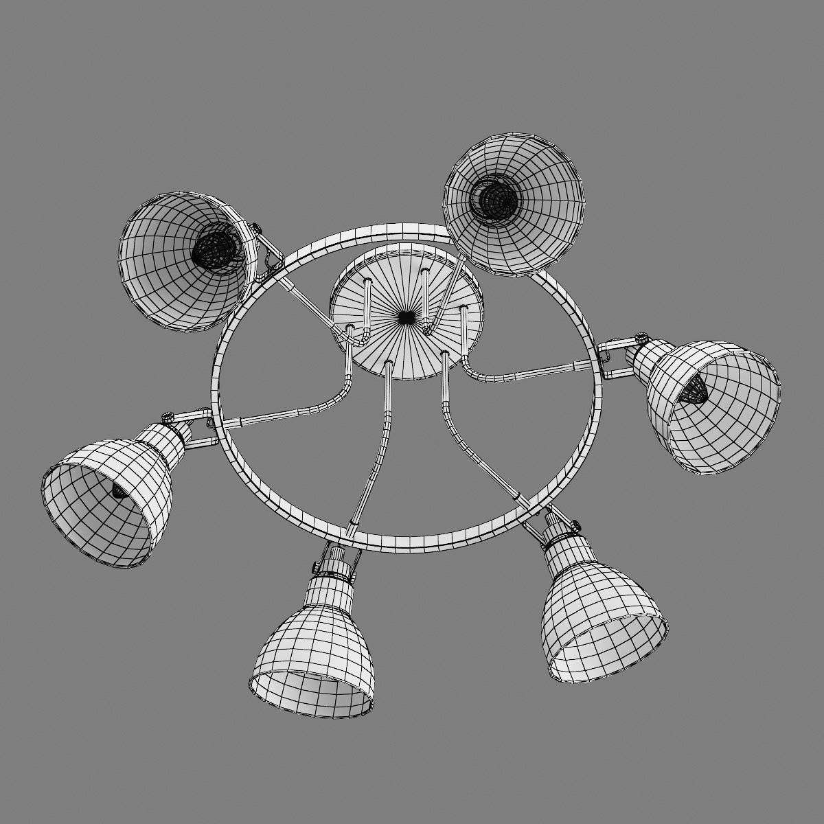 76106x Acrobata Lightstar Ceiling chandelier 3D model_6
