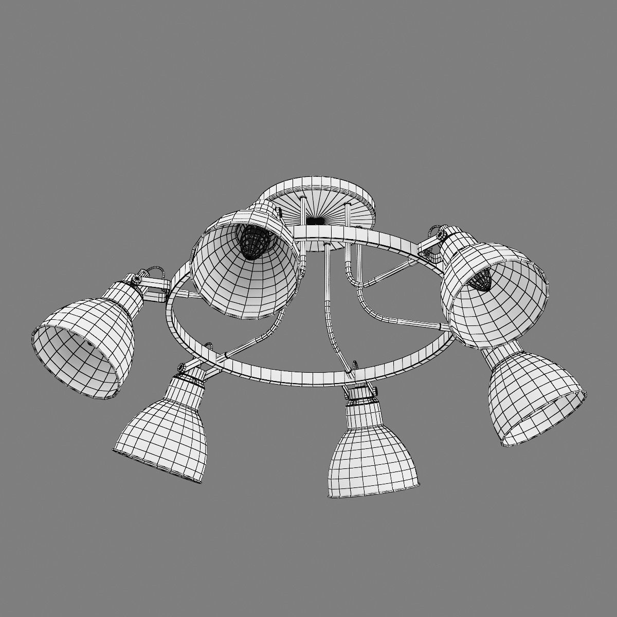 76106x Acrobata Lightstar Ceiling chandelier 3D model_7