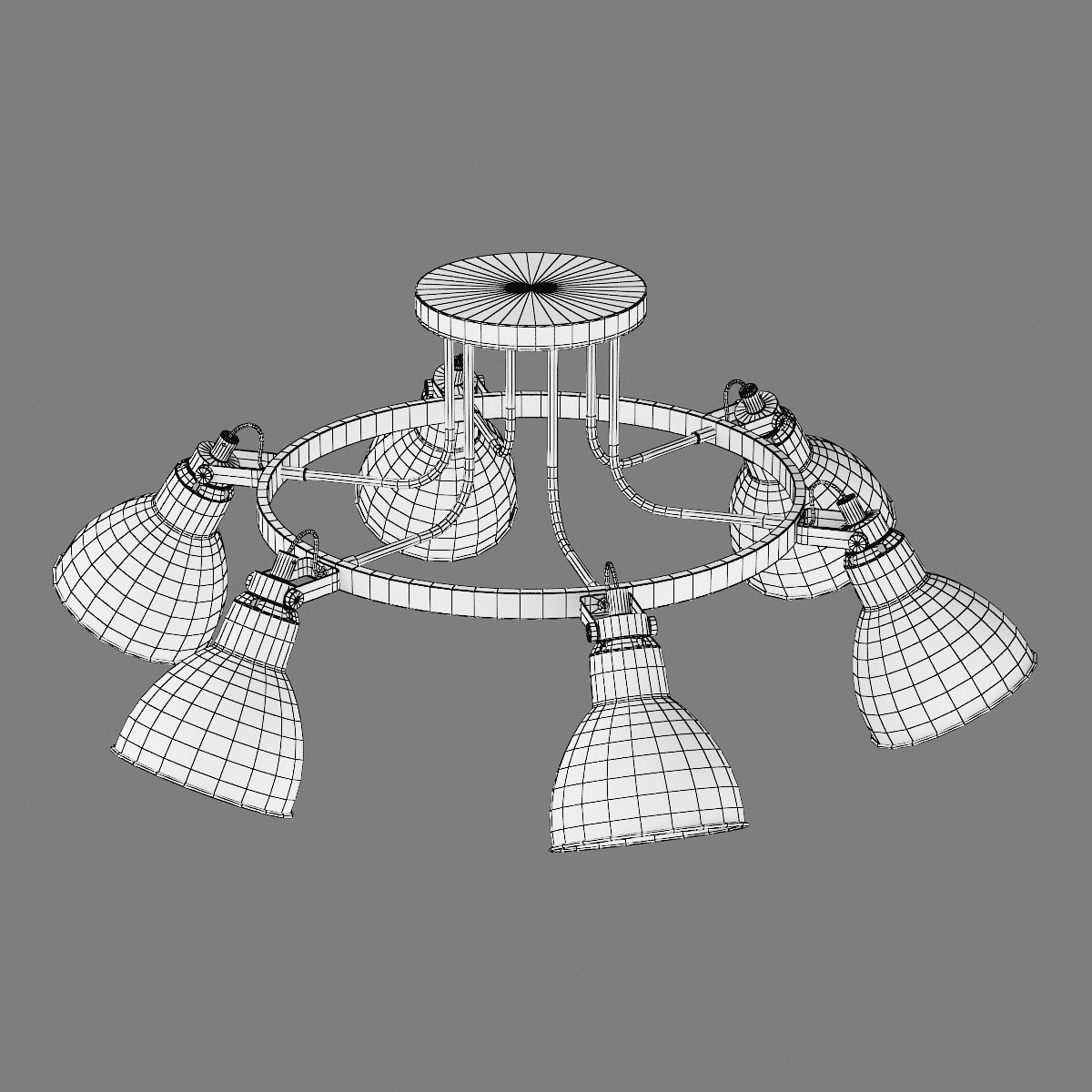 76106x Acrobata Lightstar Ceiling chandelier 3D model_9