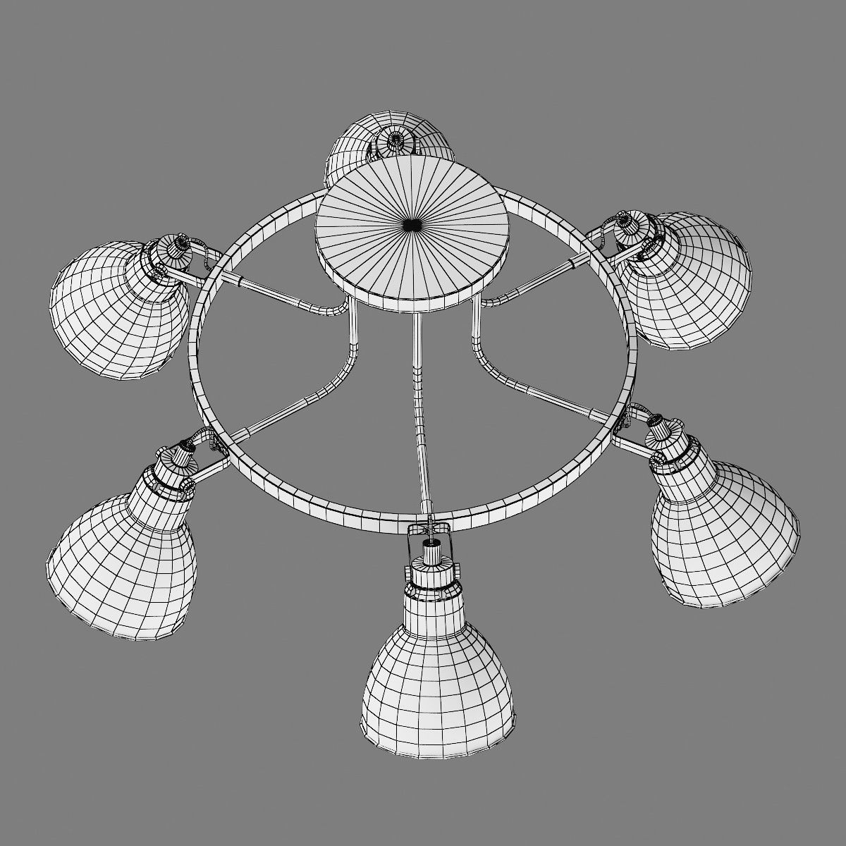 76106x Acrobata Lightstar Ceiling chandelier 3D model_10