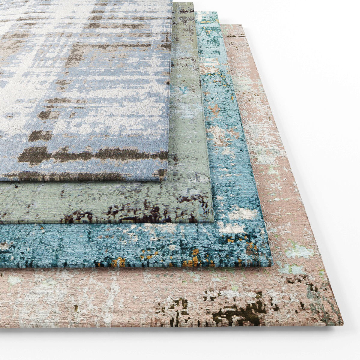 Rugs-1127 three rugs Low-poly 3D model_1