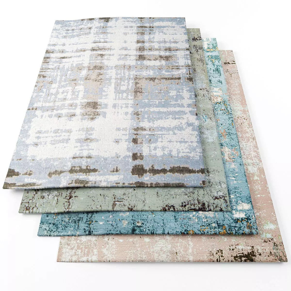 Rugs-1127 three rugs Low-poly 3D model_0