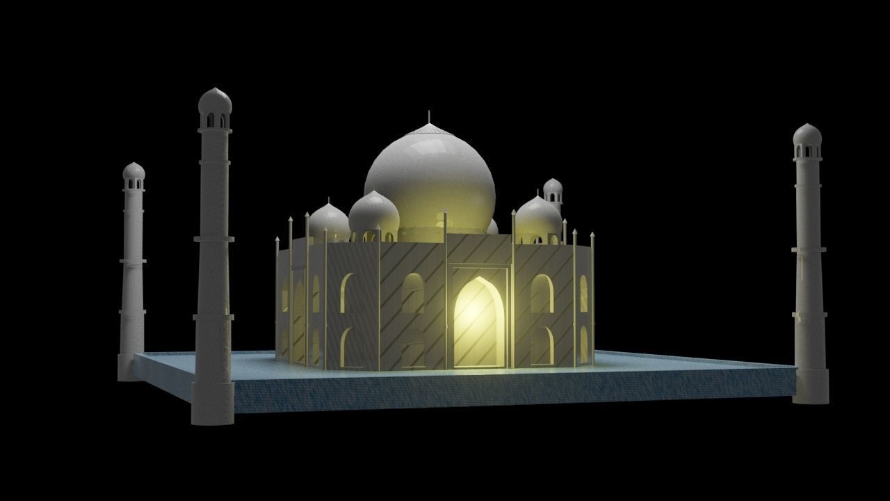 Taj mahal  3D model_2