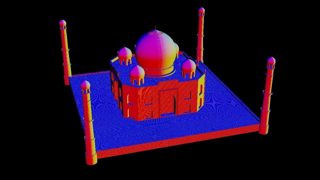 Taj mahal  3D model_5