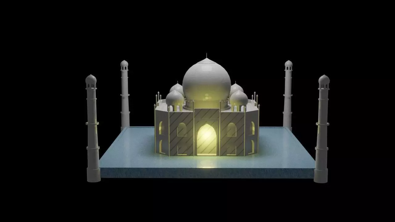 Taj mahal  3D model_0