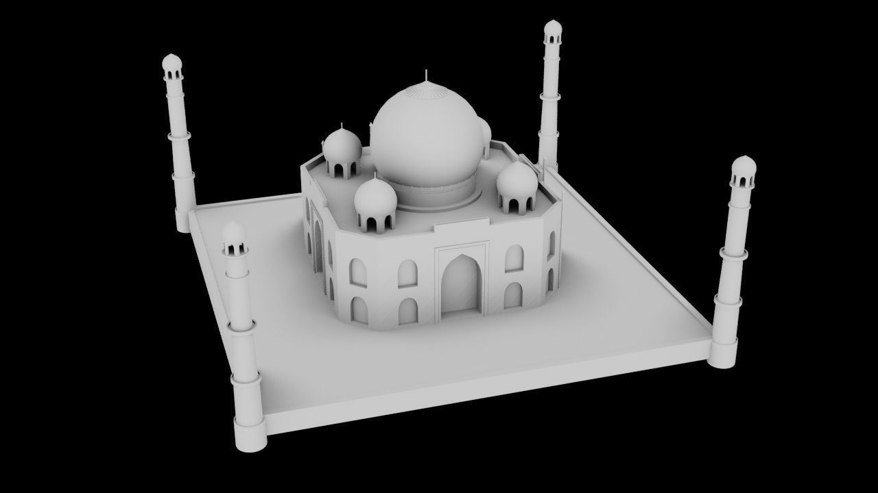Taj mahal  3D model_6