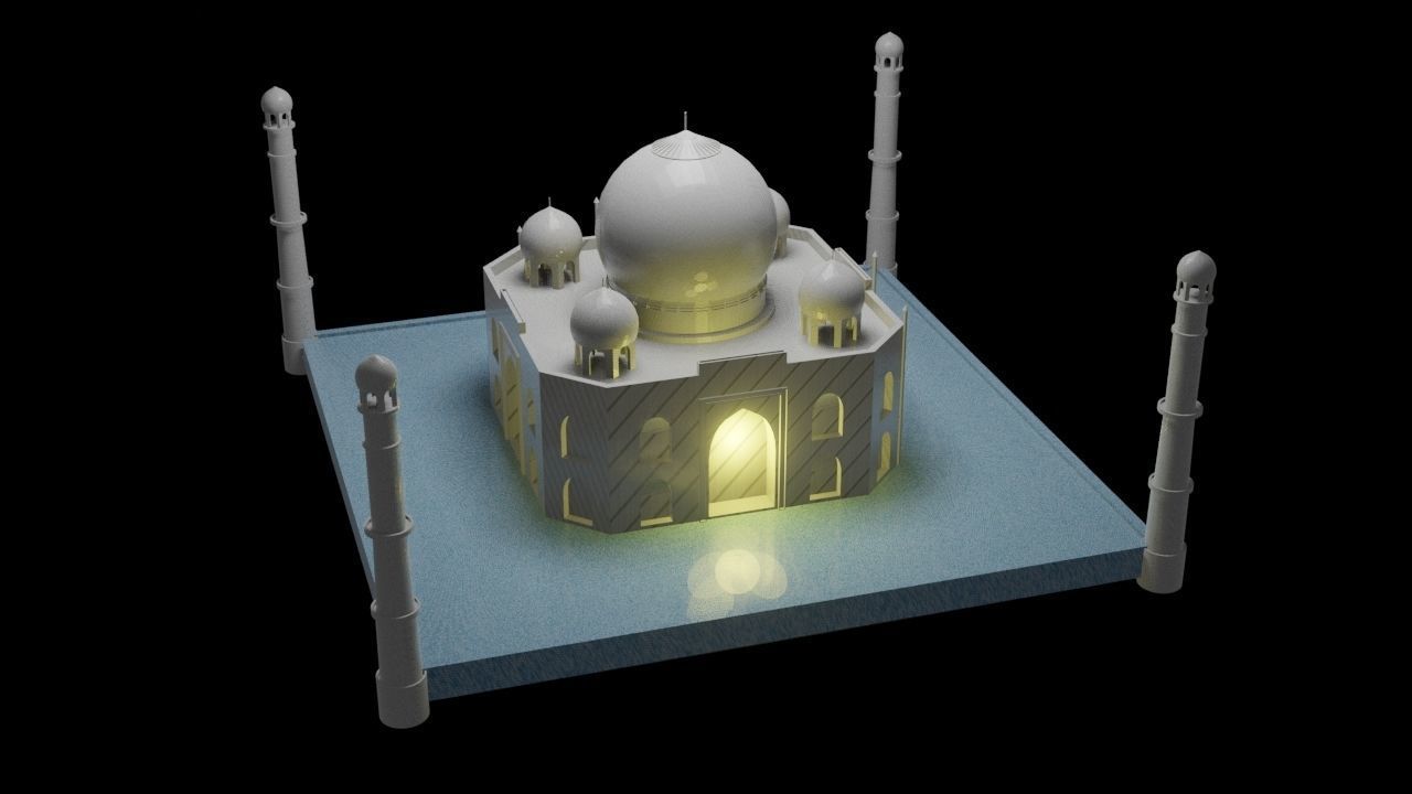 Taj mahal  3D model_1