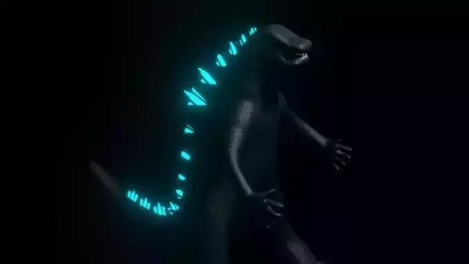 Godzilla - Monster - King of Monsters Low-poly 3D model Godzilla - Monster - King of Monsters Low-poly 3D model