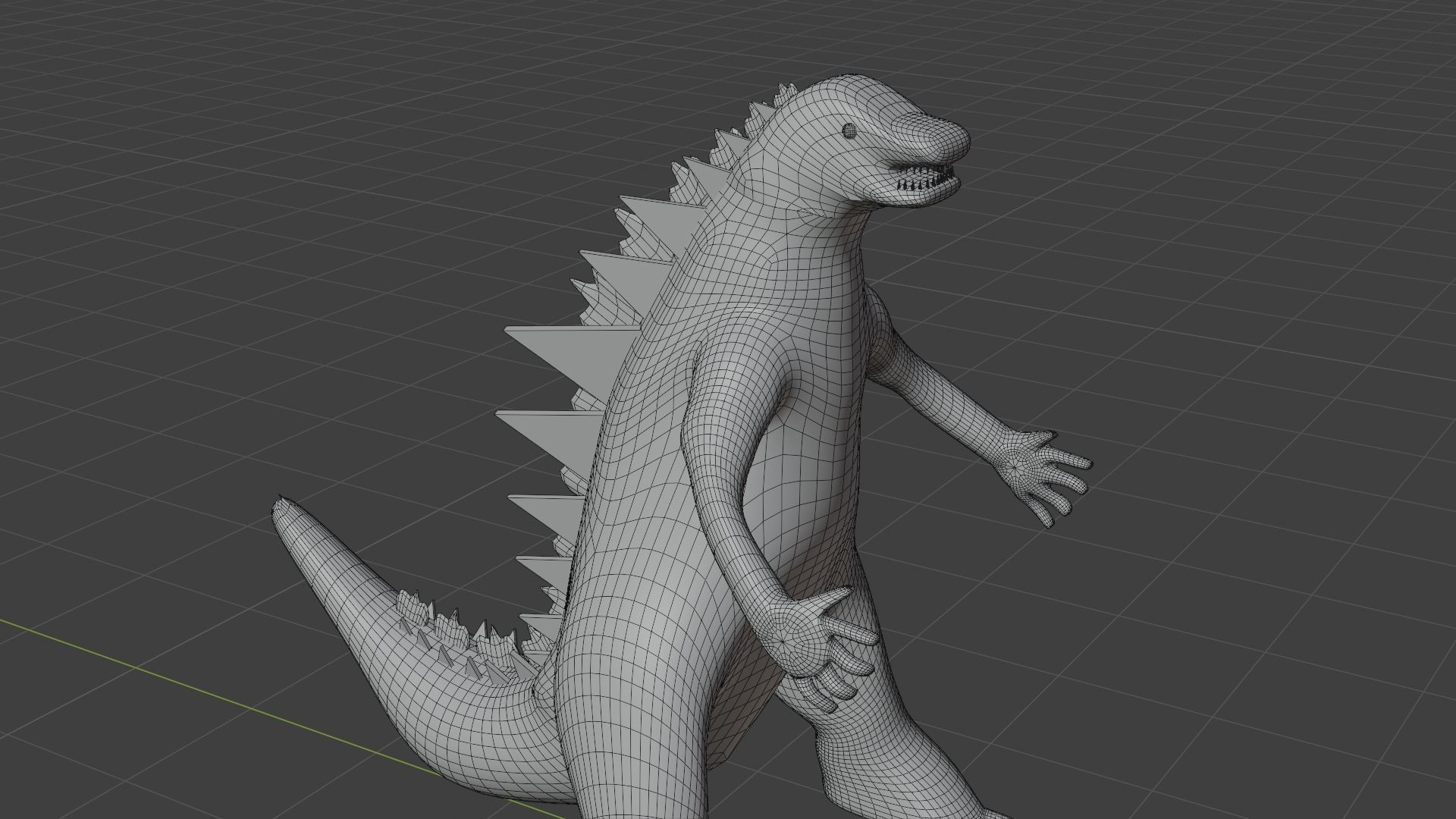 Godzilla - Monster - King of Monsters Low-poly 3D model_3