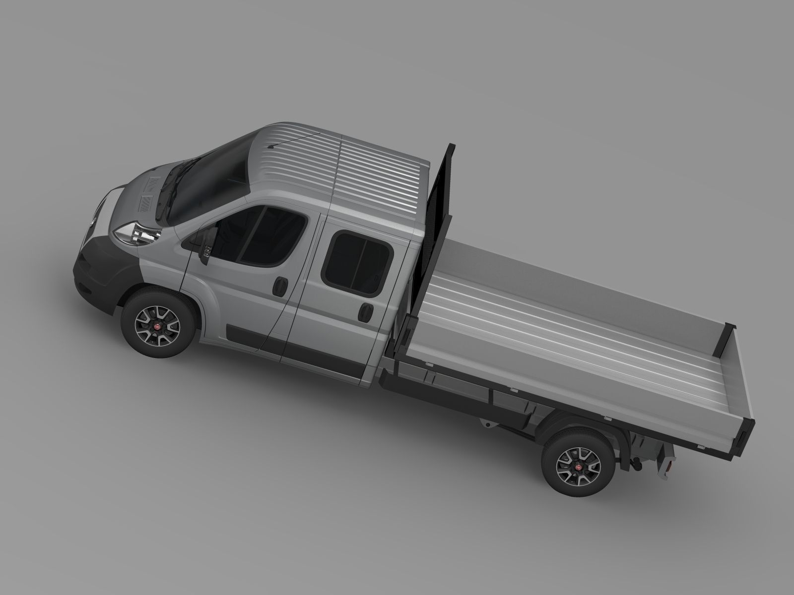 Fiat Ducato Crew Cab Truck 2009 2014 3D model_11