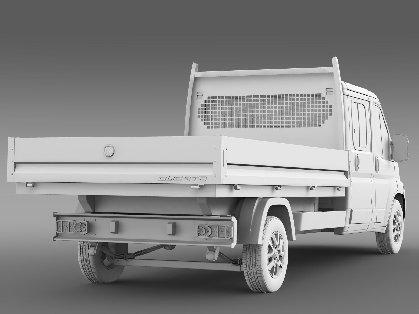 Fiat Ducato Crew Cab Truck 2009 2014 3D model_16