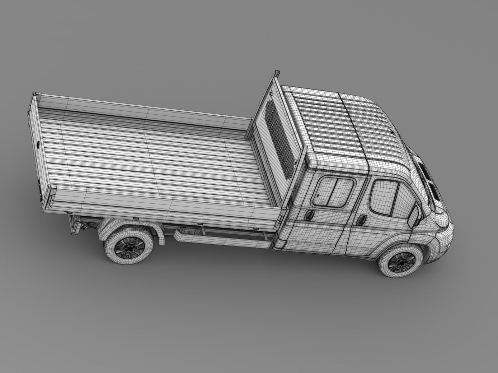 Fiat Ducato Crew Cab Truck 2009 2014 3D model_15