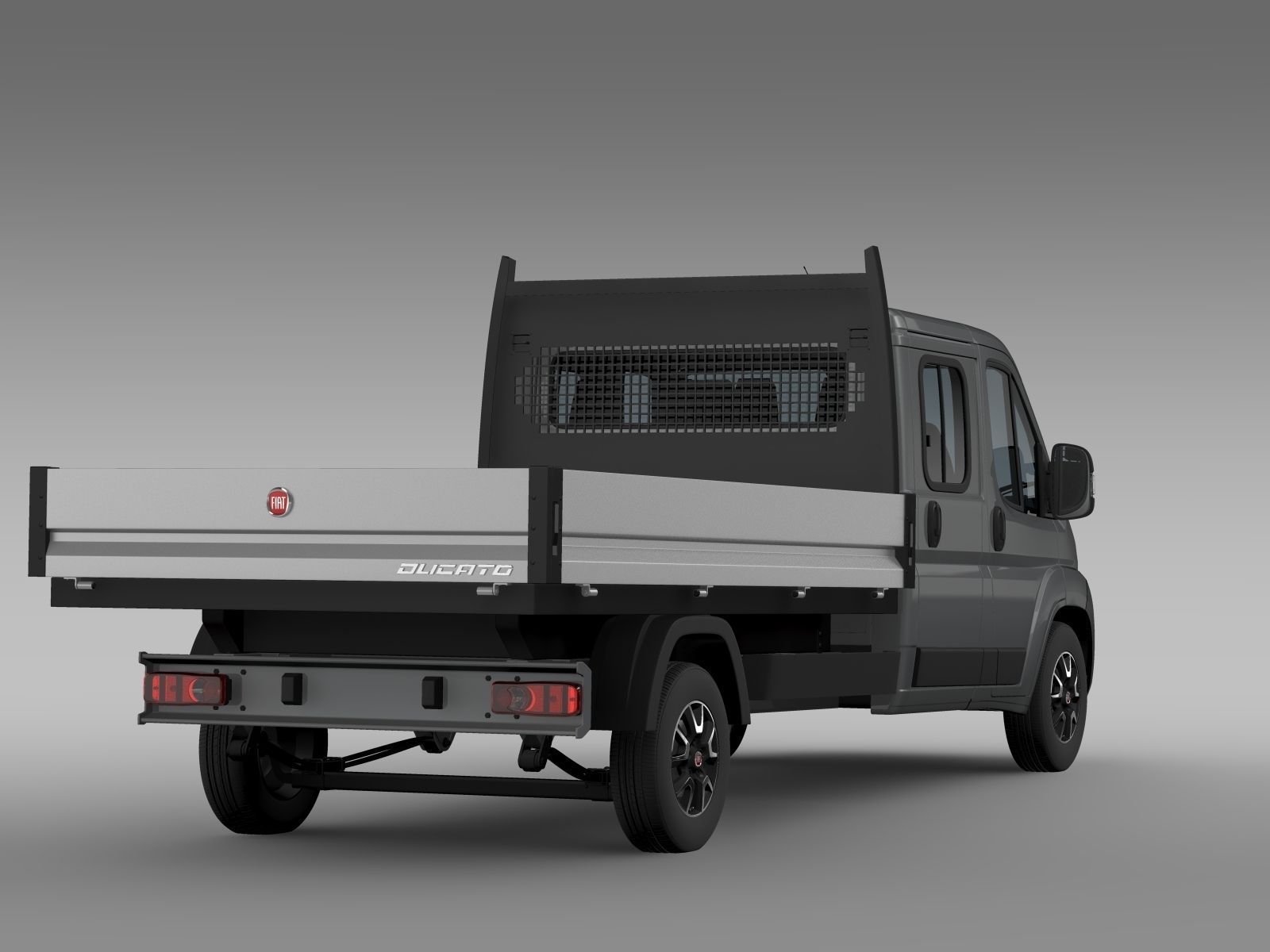 Fiat Ducato Crew Cab Truck 2009 2014 3D model_8