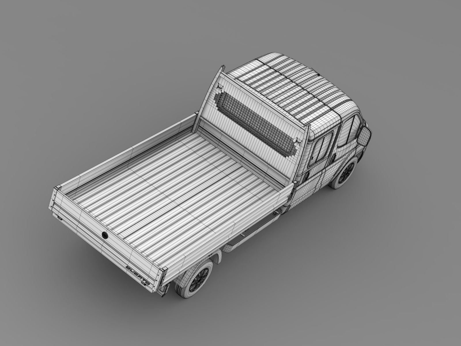 Fiat Ducato Crew Cab Truck 2009 2014 3D model_18