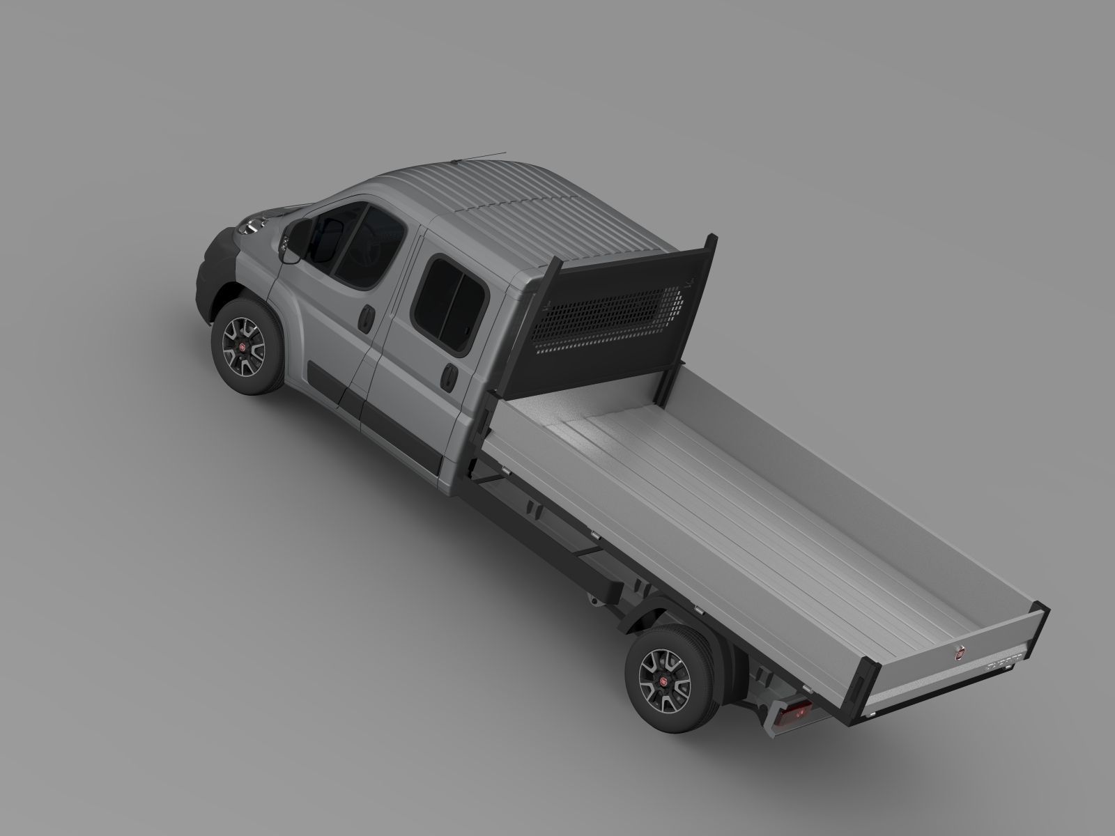 Fiat Ducato Crew Cab Truck 2009 2014 3D model_7