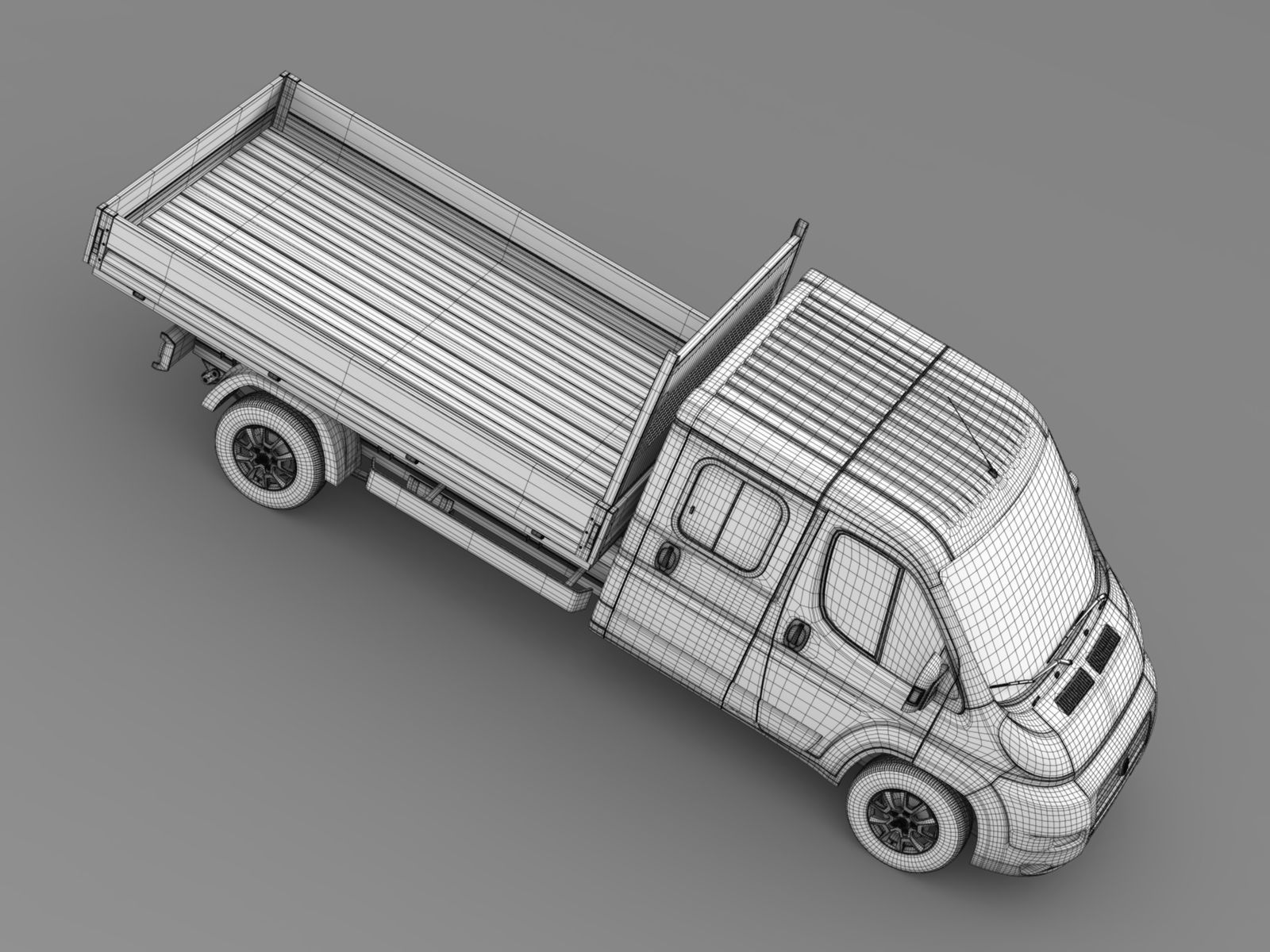 Fiat Ducato Crew Cab Truck 2009 2014 3D model_17