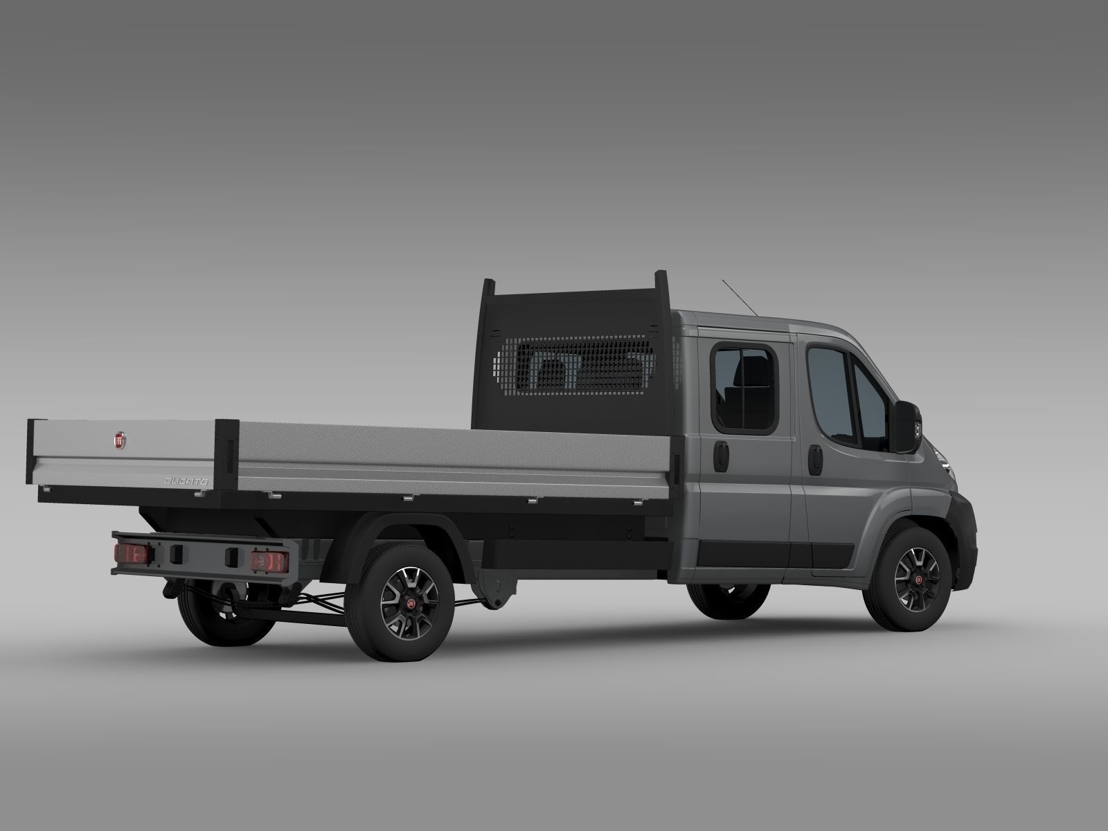 Fiat Ducato Crew Cab Truck 2009 2014 3D model_6