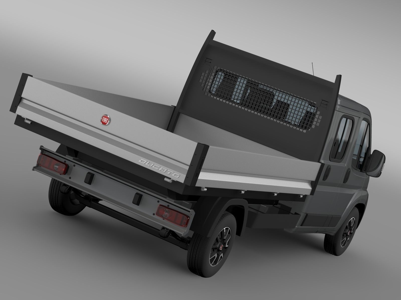 Fiat Ducato Crew Cab Truck 2009 2014 3D model_5